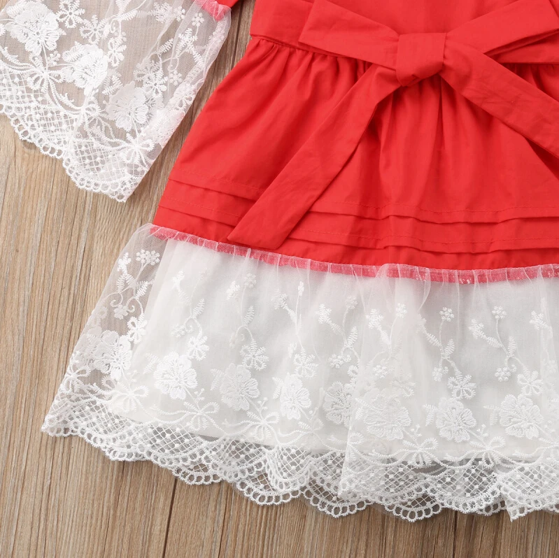 New Fashion 2 Pieces Newborn Kids Baby Girl Lace Princess Party Dress + Headband With Cute Clothes | Детская одежда и обувь