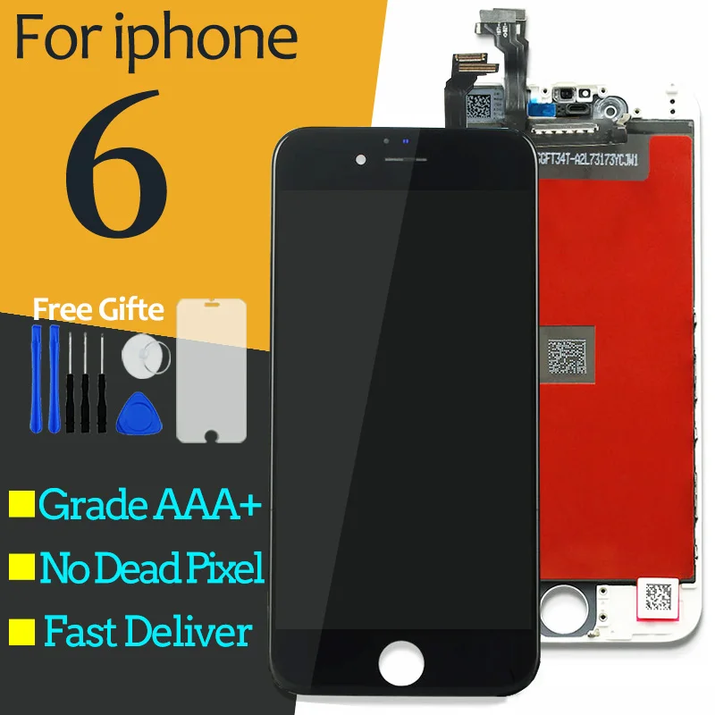 ЖК дисплей для iphone 6 6G Дисплей сенсорный экран дигитайзер Замена полная сборка
