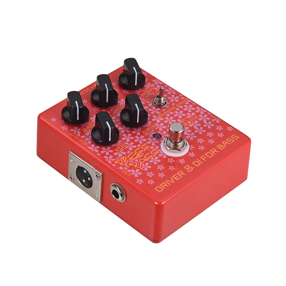 Caline CP 59 красные педали для электрогитарных эффектов с настоящим байпасным