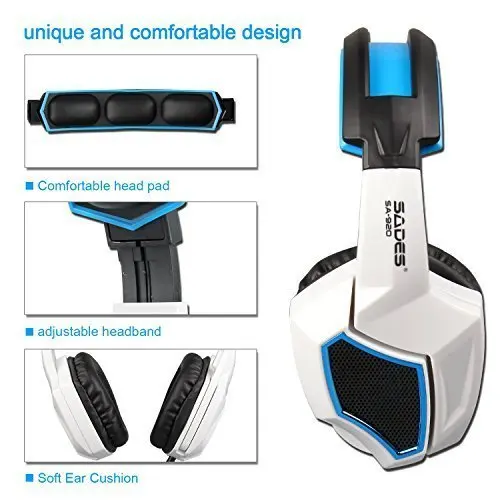 PS4/Новый Xbox one/PC Gaming Headset SADES SA 920 3 5 мм наушники с микрофоном объем Управление для