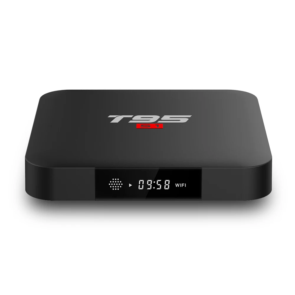 T95 S1 Smart Android 7 1 ТВ приставка Amlogic S905W ГБ 8 телеприставка четырехъядерный H.265 2 4G