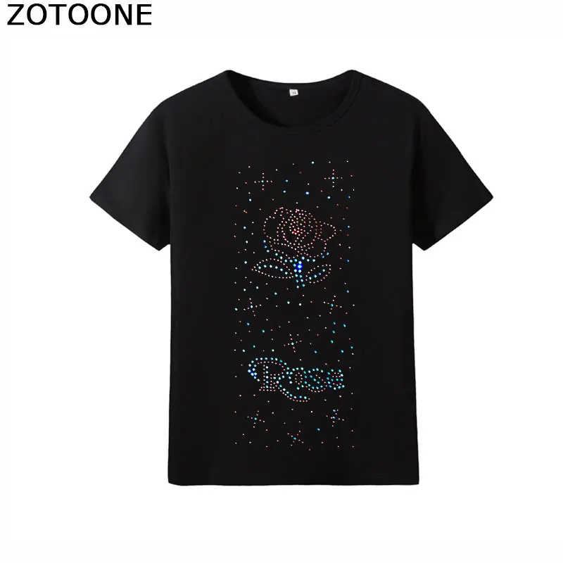 ZOTOONE стразы кристаллы s Аппликация утюг на прозрачные с прямой основой Стразы