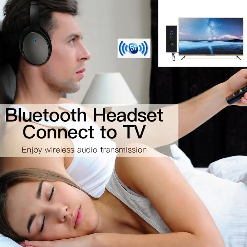 TX8 Bluetooth4.2 передатчик беспроводной RCA 3 5 мм аудио адаптер для ТВ наушников