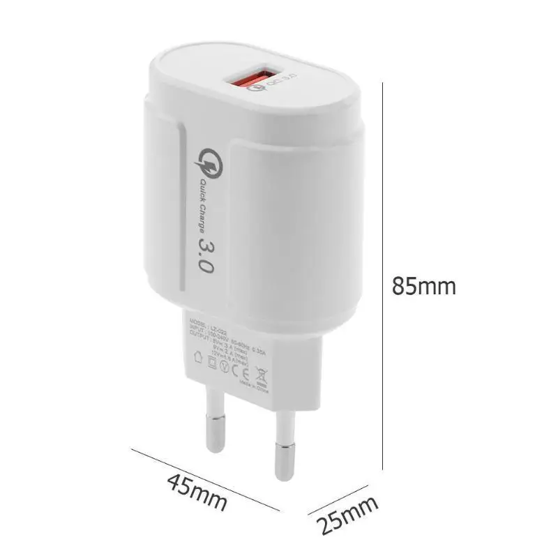 Быстрая зарядка 3 0 USB зарядное устройство 12 в QC3.0 быстрая 1 для Samsung S10 S9 Xiaomi Mi 9