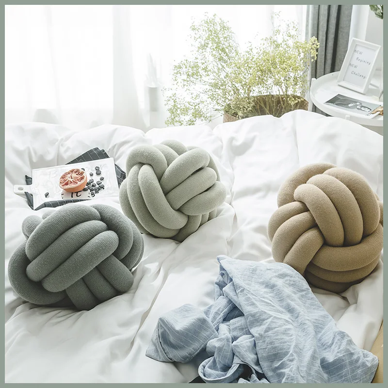 High Quality Plush Ball European Style Sofa Cushion Simple Innovation Handmade Decoration Pillow Personalise 1PCS | Дом и сад