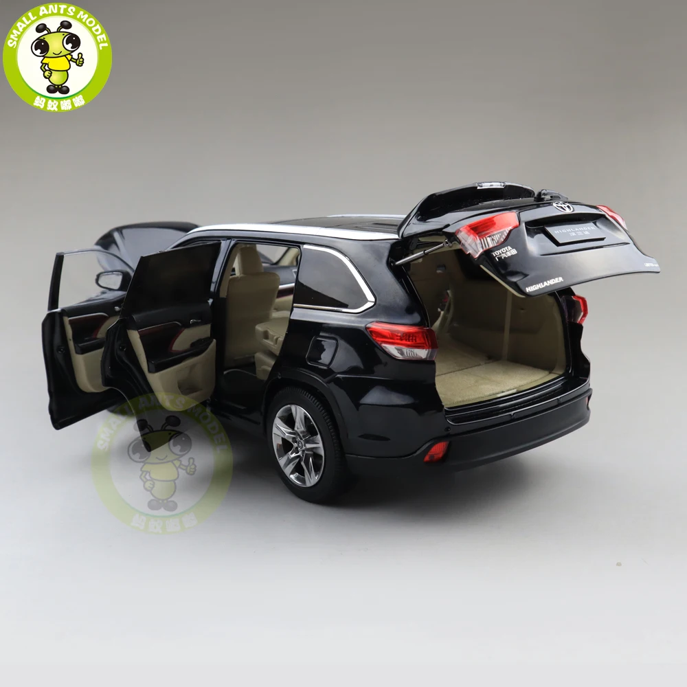 1/18 хайландер 2018 литья под давлением модель автомобиля suv игрушки детские черные