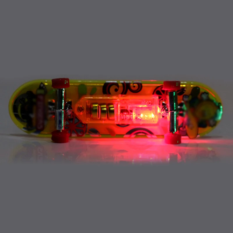 Светодиодный палец доска Мини Красочный скейтборд Tech/Deck Мальчик Дети Детские