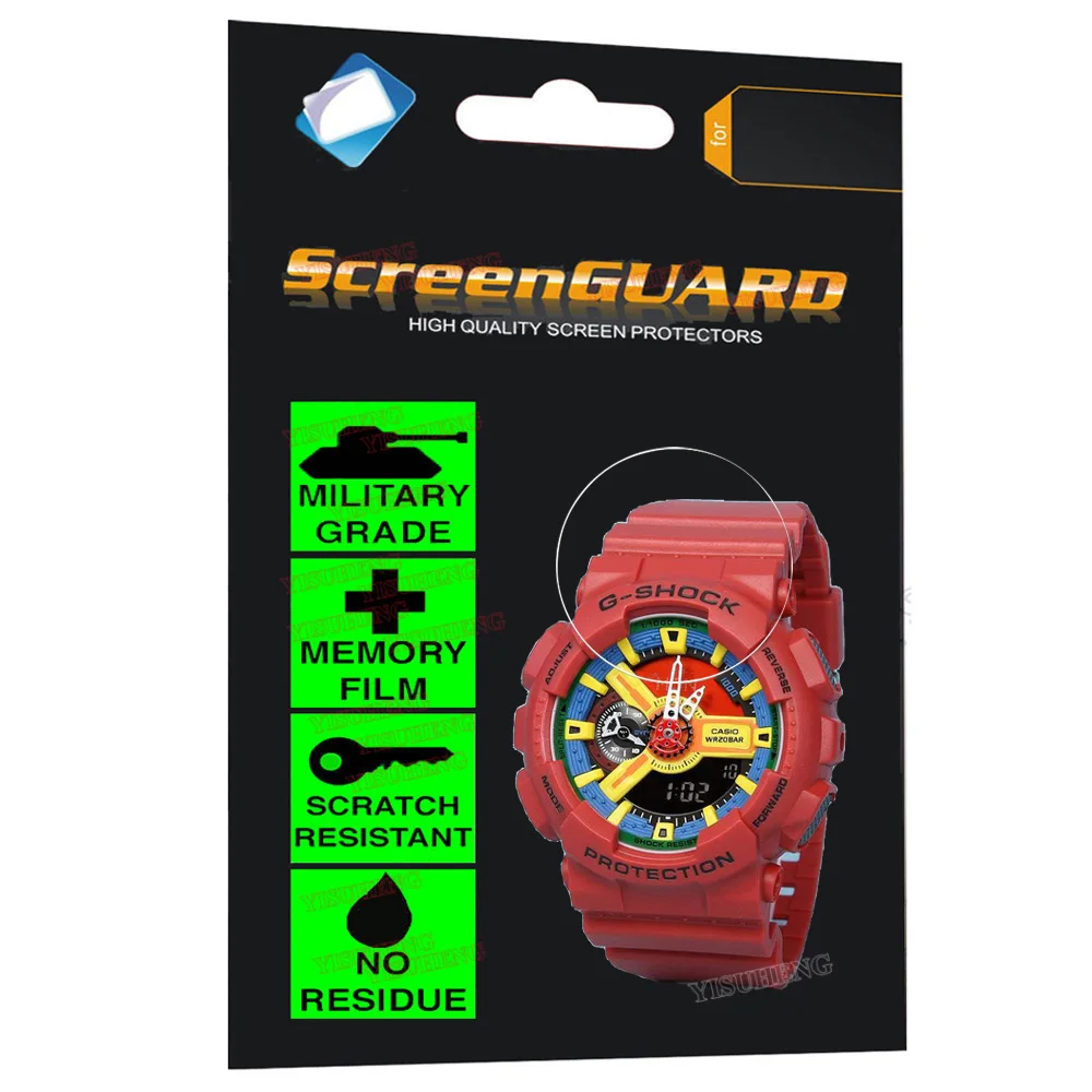 Военный класс анти шок пленка для Casio Часы G SHOCK традиционные аналоговые цифровые