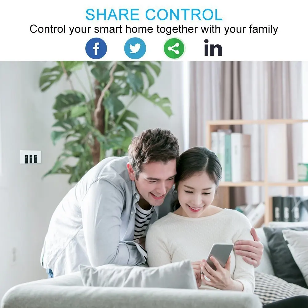 Smart Switch Wifi Remote Light Universal Module Relay Wireless Voice Control and Timer Work with Amazon Alexa | Дом и сад