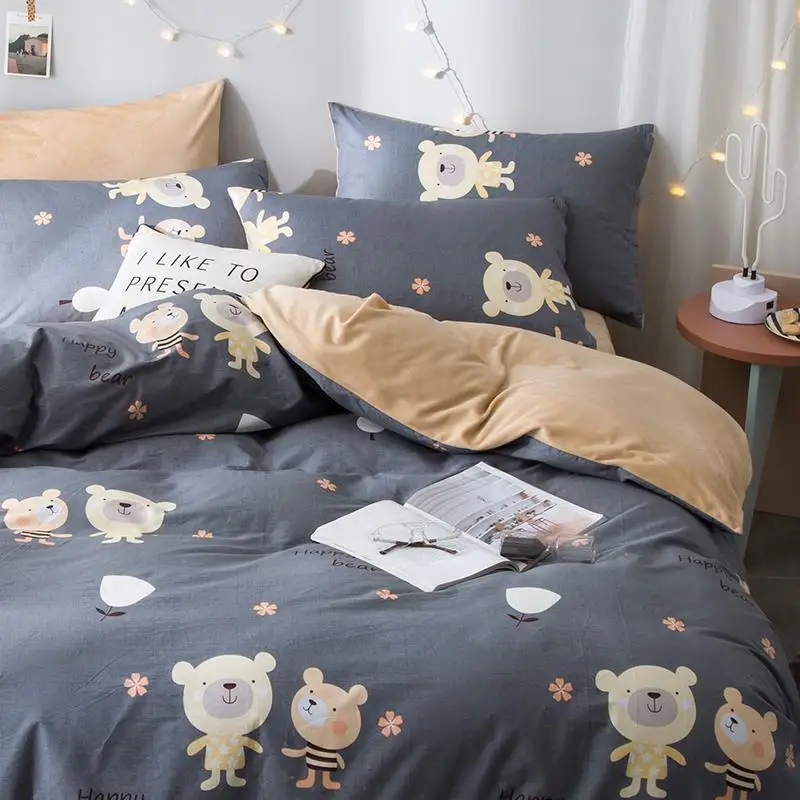 Lits jumeaux Couvre Luxe Nordico Matrimonio Parrure Lit Linen Ropa De Cama хлопковое постельное белье простыня и