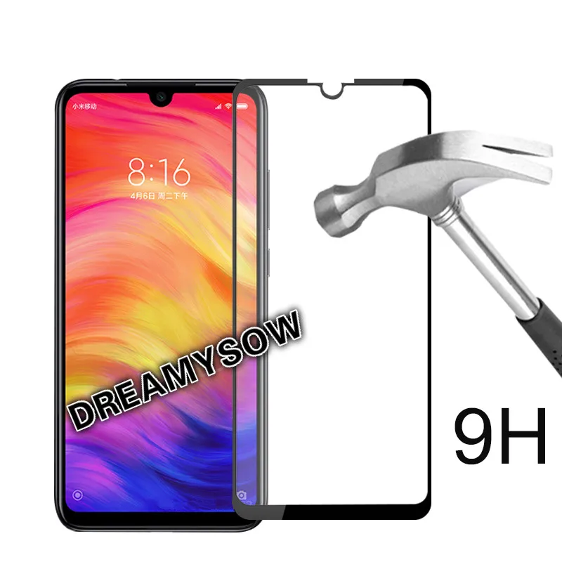 Закаленное стекло с полным покрытием для Xiaomi Redmi Note 8 7 6 5 Pro Защитное K20 6A 7A 8A