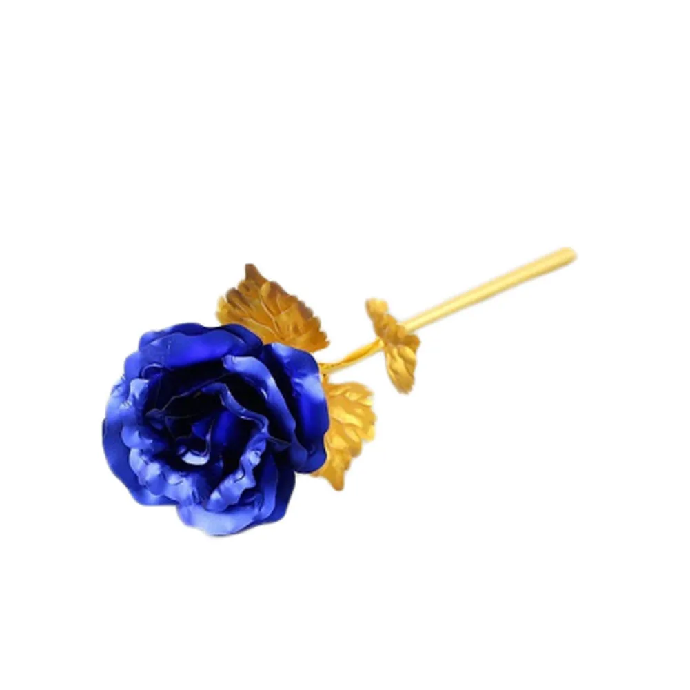 Gold Foil Plated Rose Wedding Decoration Golden Dipped FLOWER artificiales artificial flower 6 Color | Дом и сад