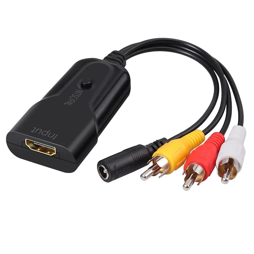 ESYNiC HDMI в AV CVBS RCA конвертер адаптер с USB кабелем 1080p Поддержка NTSC PAL для PS3 DVD VHSVCR |