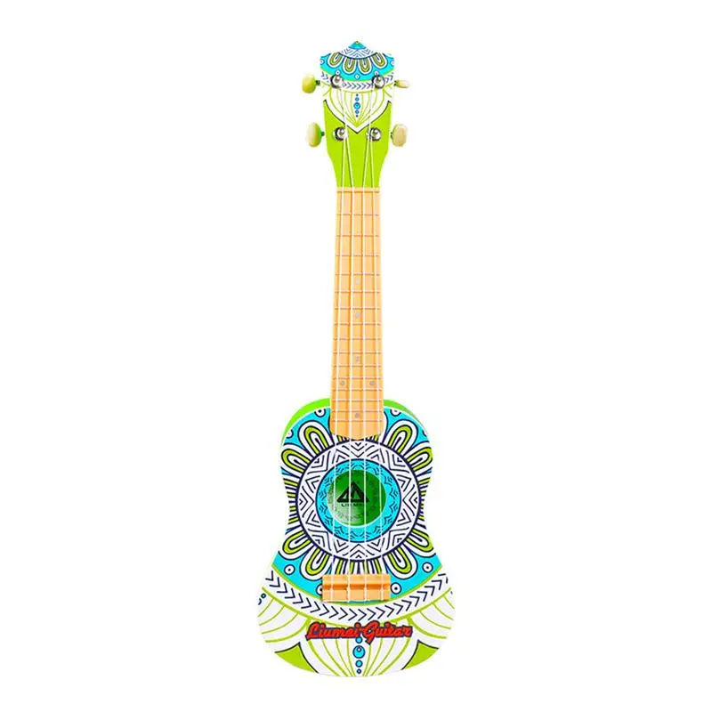 1 шт Классическая печать узор Обучающие Мини 21 дюймов гитара игрушки инструмент