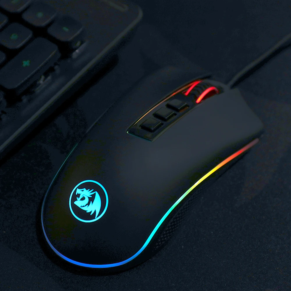 Redragon M711 1 игровая мышь RGB проводная 5000 dpi 6 Регулируемых уровней с 8 кнопками для ПК