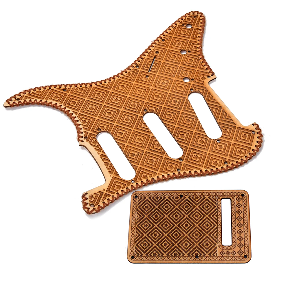 Клен дерево одна катушка Pickguard пикапы и задний кожух набор для fender Stratocaster