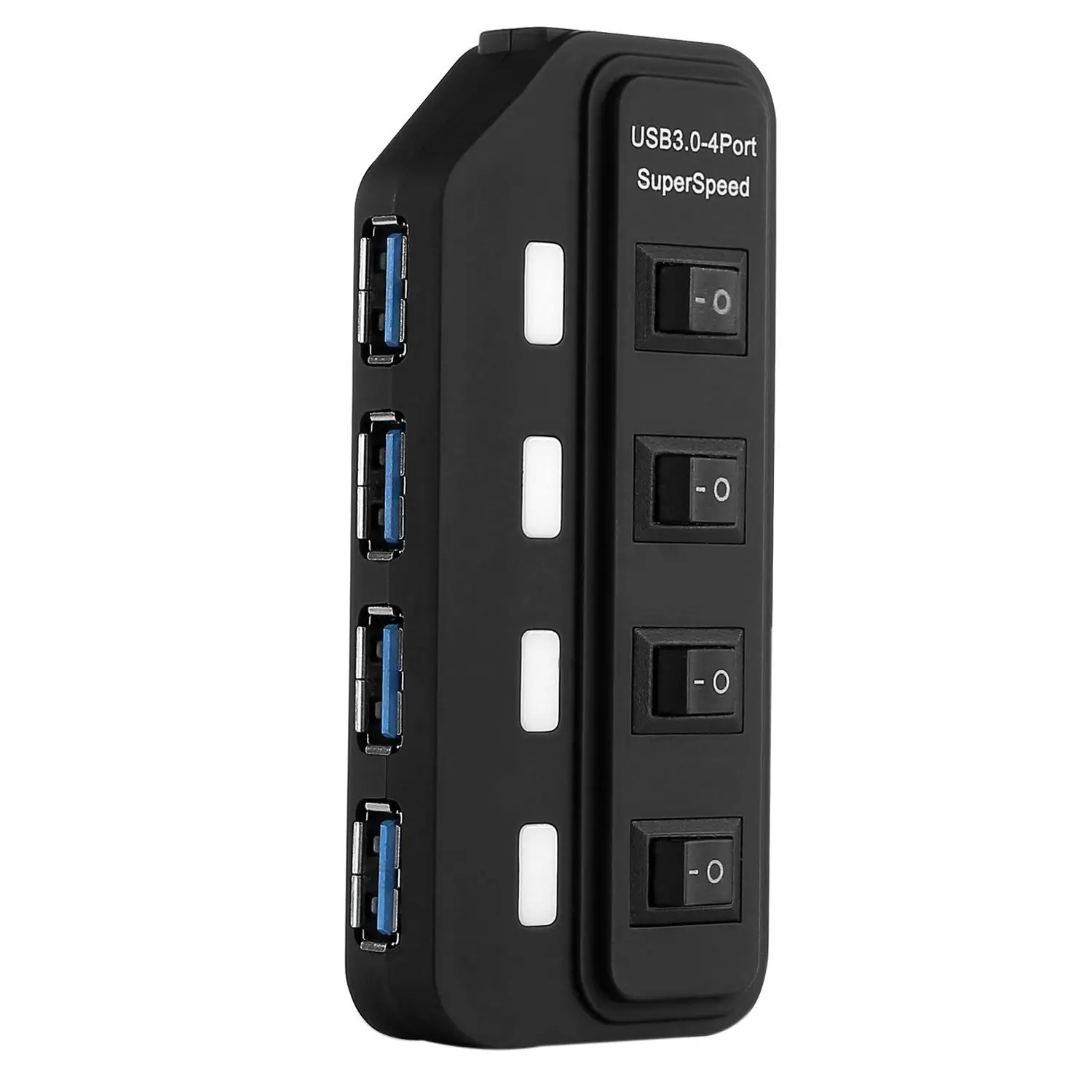 USB 3 0 концентратор 4 Порты и разъёмы супер Скорость приведенный в действие usb хаб