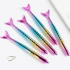 2Pcslot Cute Colorful Gel Pens Mermaid Gel Ink Pen School Supplies Creative Novel Office Gift Stationery Styling Fish