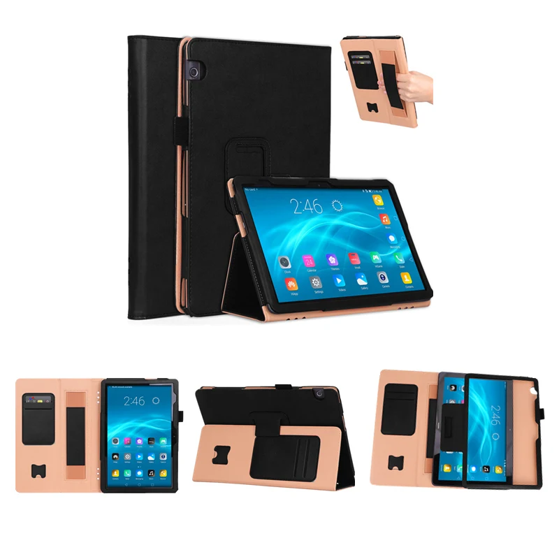 Чехол для Huawei MediaPad T5 10 AGS2 W09/L09/L03/W19 1 дюйма умный чехол планшета с ремешком на руку +