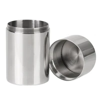 thick portable 304 stainless steel sealed storage jar small tea coffee beans container travel home stainless steel storage can