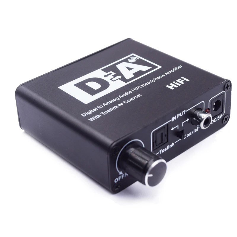 Новый усилитель для наушников волоконный коаксиальный HIFI Цифровой Аналоговый