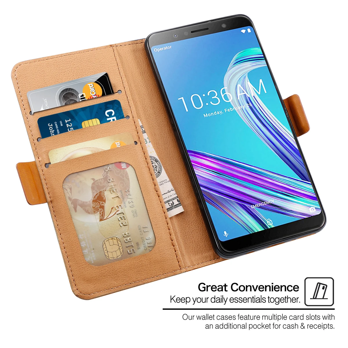 Для Asus ZenFone Max Pro M1 ZB601KL/ZB602KL чехол для телефона с Откидывающейся Крышкой держатель