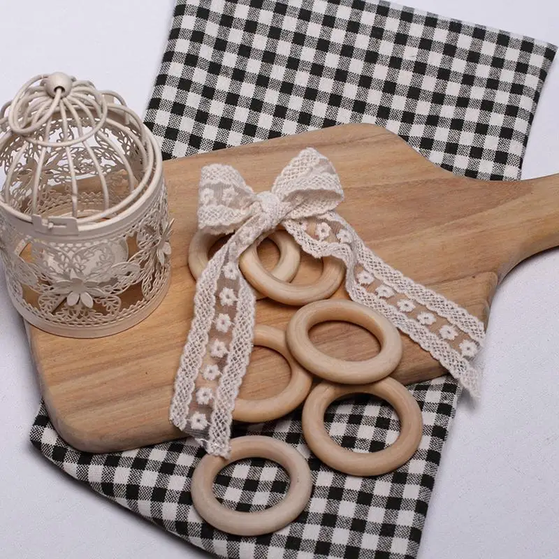 20 шт DIY ювелирные изделия аксессуары деревянные кольца натуральные могут