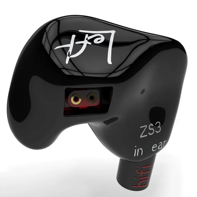 Эргономичные съемные наушники KZ ZS3 вкладыши аудиомониторы шумоизоляция Hifi