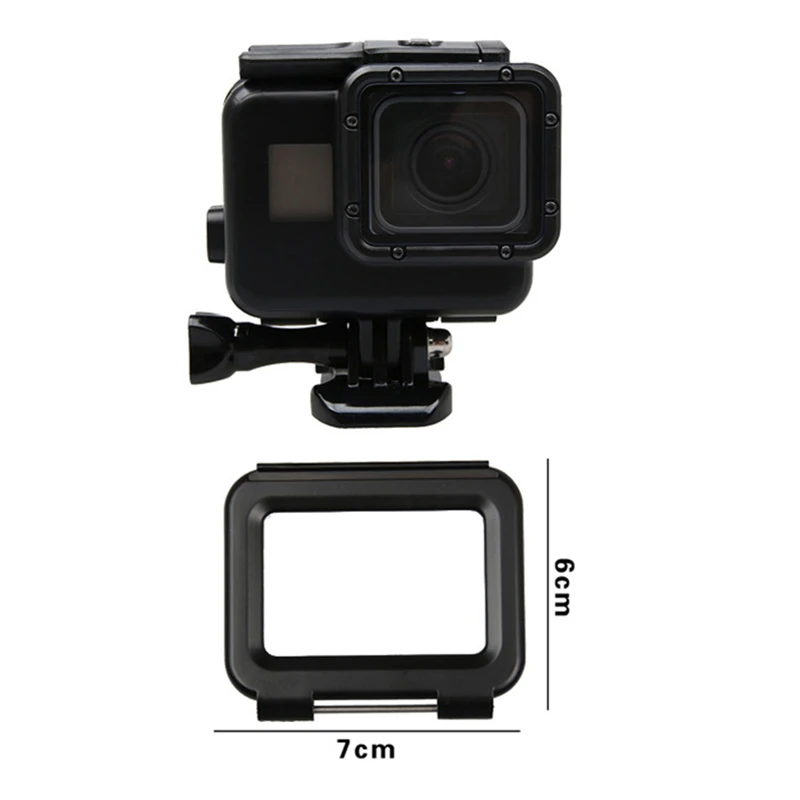 Black 45m Diving Waterproof Case For GoPro Hero 7 6 5 Action Camera Underwater Housing Go Pro Accessory | Электроника