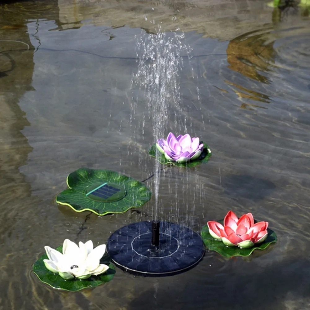 Hot Sale Small Solar Fountain Pump Yard Garden Landscape Pond Fish Water Cycle Many Style Free | Обустройство дома
