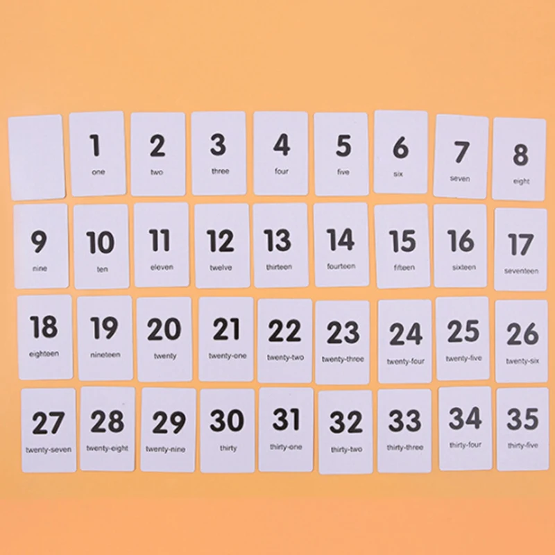 36x дети выучить английский слово номер ребенка грамотность игры образовательная