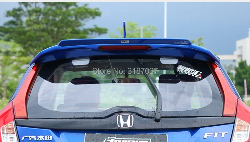 Задний спойлер Неокрашенный из АБС пластика для Honda GK5 Fit / Jazz 2014 2015 2016 2017 крышка