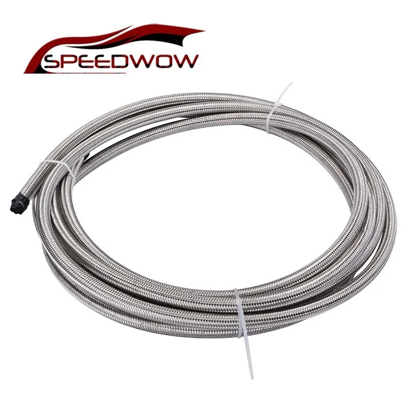 SPEEDWOW AN3 AN10 топливный шланг Нержавеющая сталь Плетеный PTFE гонки гидравлический