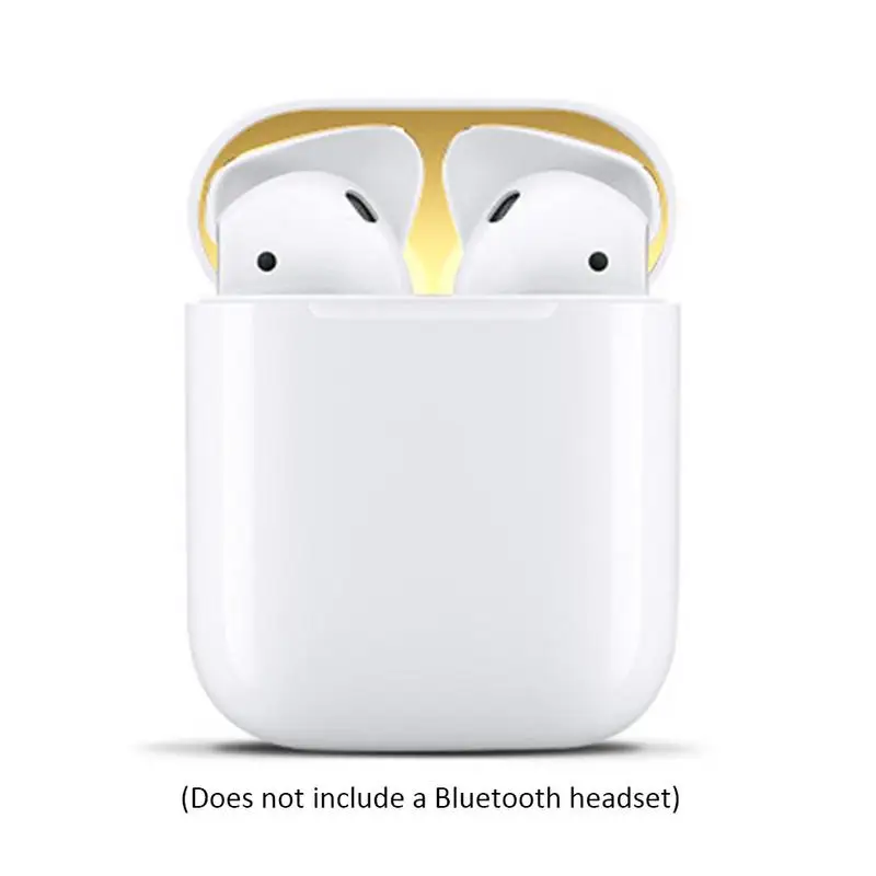 Металлический пылезащитный кожух для Apple Airpods чехол оболочка кожа легко