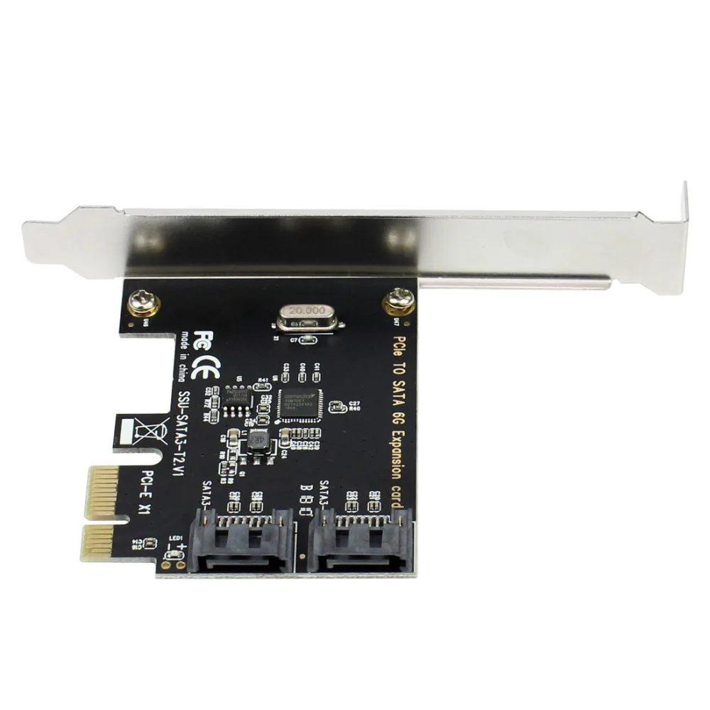 PCIe PCI Express на SATA3.0 2-портовый адаптер контроллера расширения SATA III 6G | Электроника