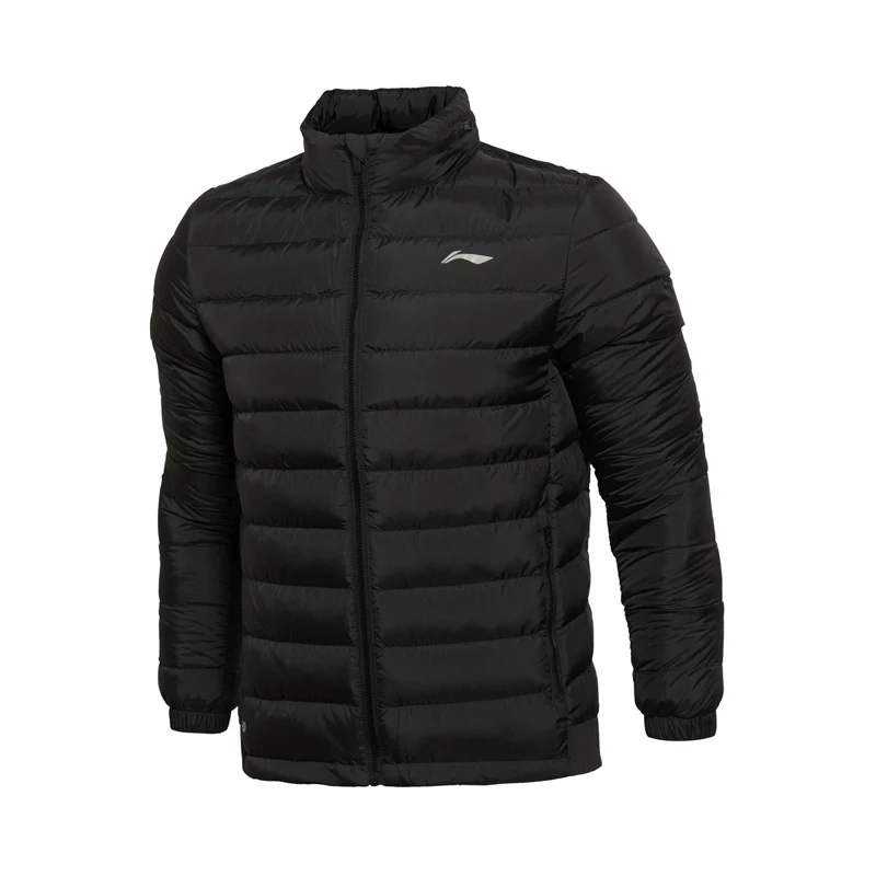 Li-Ning мужское тренировочное короткое пуховое пальто 90% белый гусиный пух