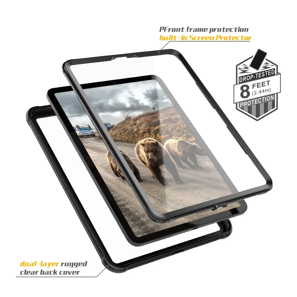 Для iPad Pro 11 дюймов 2018 чехол для планшета защита на 360 градусов пылезащитный