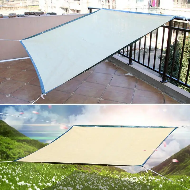 

Sun Shade Net Khaki 6-Pin Encryption Edging Balcony Home Insulation Sunscreen Net Meaty Shade Network
