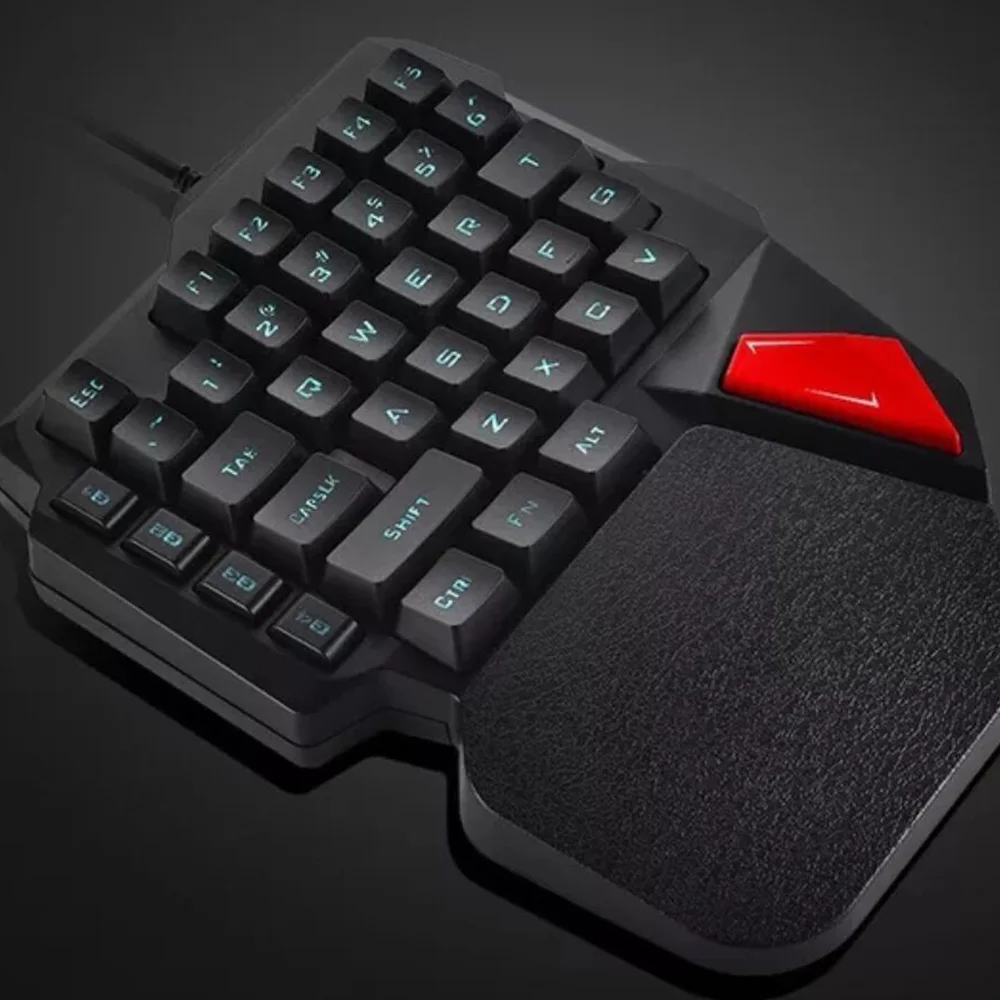 K108 игровая клавиатура геймпад джойстик одна рука USB Проводная Механическая с RGB