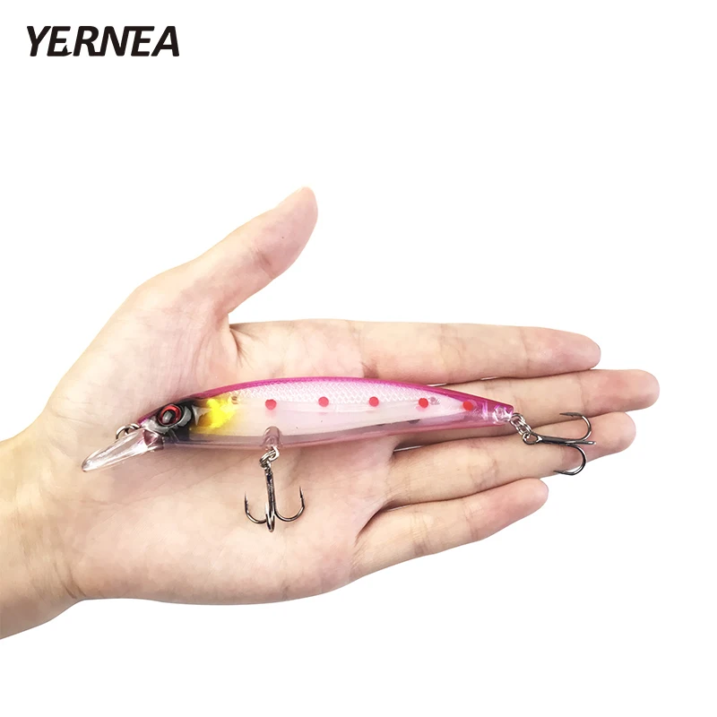 Yernea 1 шт. 8 цветов рыболовные приманки наживка Crankbait тяжелая приманка медленная