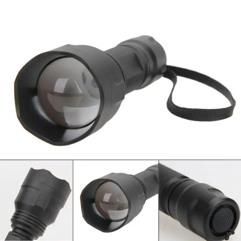 Водостойкий Zoomable фонарик Функция мм 38 объектив 850nm ИК инфракрасный светодио дный