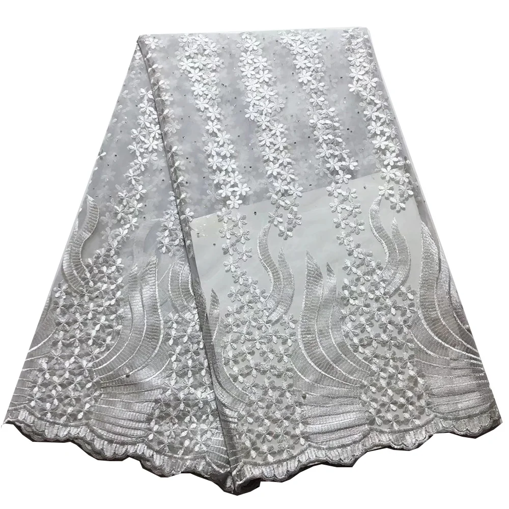 White fabrics for wedding high quality african tulle lace fabric nigerian light blue peach rose red faabric | Дом и сад