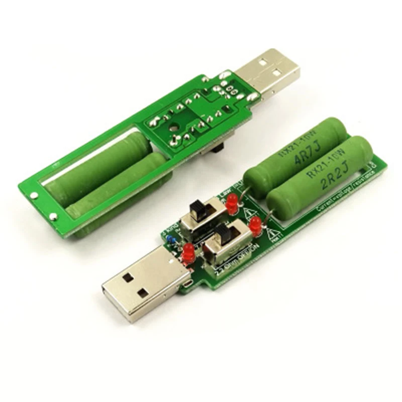 USB резистор dc электронная нагрузка с переключателем регулируемый 3 тока 5V1A/2A/3A