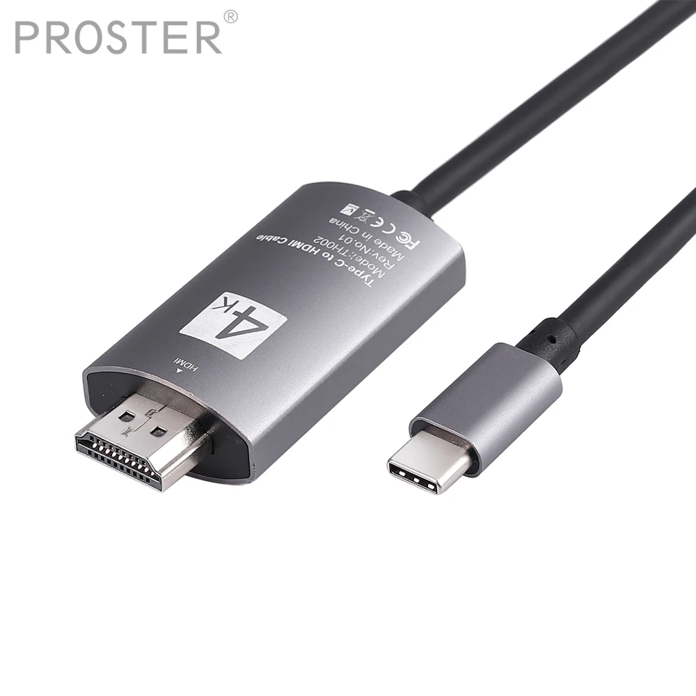 PROSTER 4K x 2K USB C 3 1 Type к HDMI ТВ HDTV кабель для Samsung Galaxy S9 Note 8 MacBook Pro| |