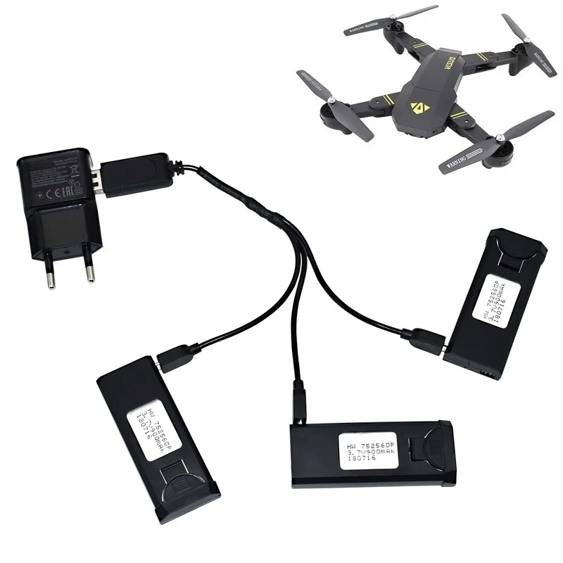 Аккумулятор Lipo 3 7 в 900 мАч и зарядное устройство для VISUO XS809 XS809S XS809HW XS809W запасные