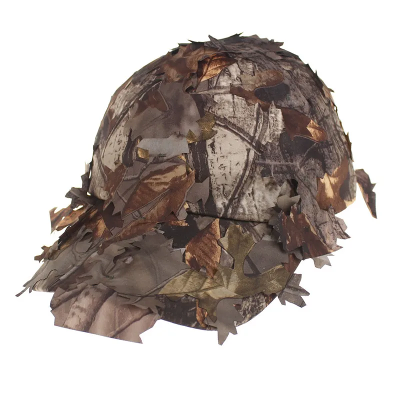 Bionic камуфляжная шляпа поле 3D листья Открытый Пешие прогулки CS Косплей Вечеринка