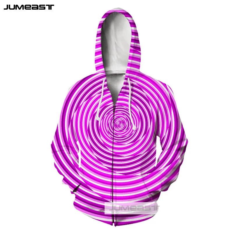 Толстовка с капюшоном Jumeast разноцветная 3D принтом длинными рукавами для мужчин и