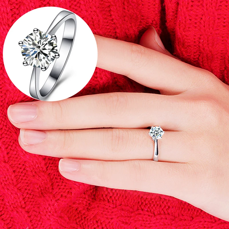 Женское свадебное кольцо с фианитом 1 шт.|Обручальные кольца| |