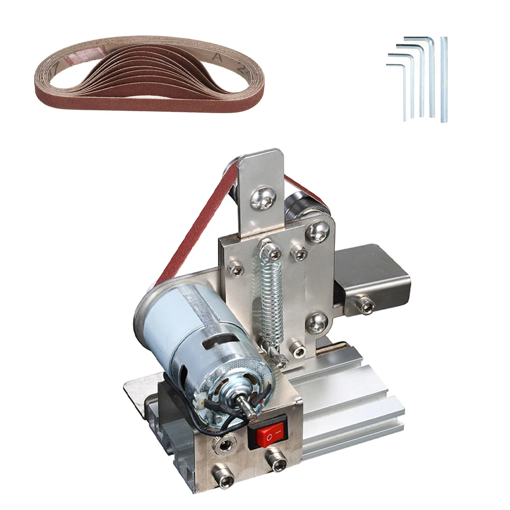 Multifunctional AC 110-240V Grinder Mini Electric Belt Sander DIY Polishing Grinding Machine Cutter Edges Sharpener | Инструменты