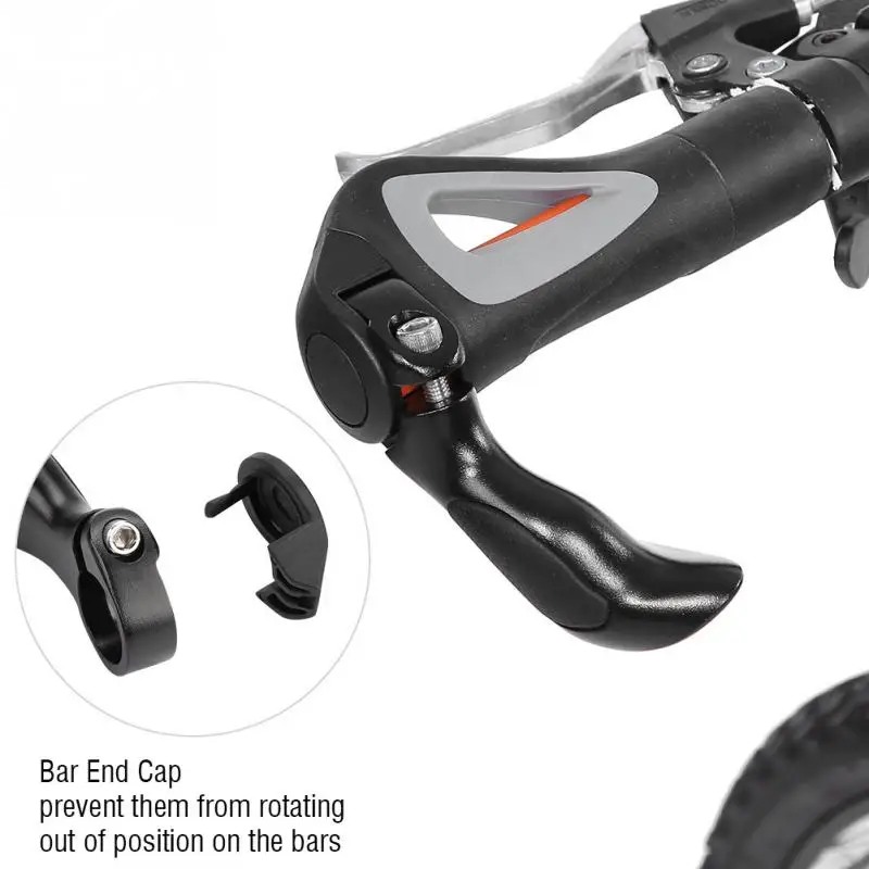 Bicycle Grips Mountain Bike Handlebar with Bar End Cap Anti-skid for 22.2mm Cycling Parts | Спорт и развлечения